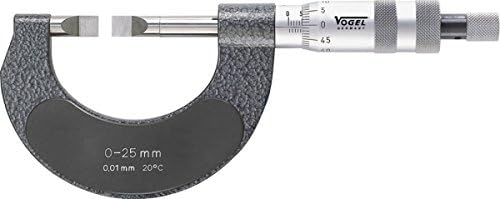 Special Micrometer 75-100 mm for meas. of narrow grooves, read. 0,01 mm, im wooden box