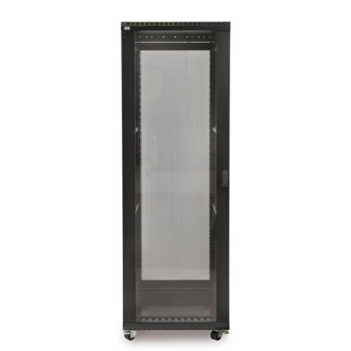 37U LINIER Server Cabinet - Glass/Glass Doors - 24" Depth