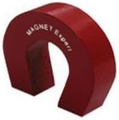 FIRST4MAGNETS Red Alnico Horseshoe Magnet 1.5kg Pull Pocket Size Science