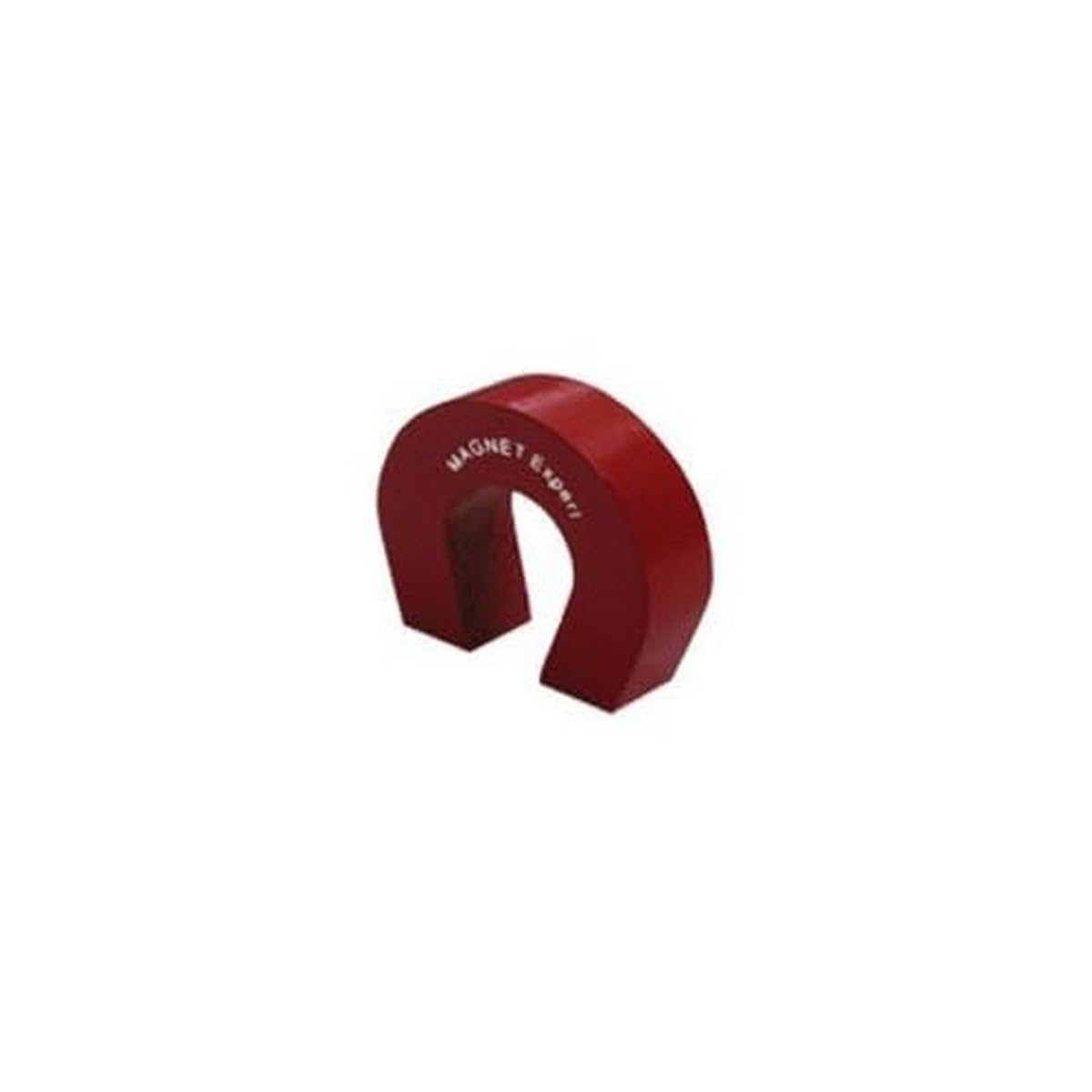 Pocket Size Red Alnico Horseshoe Magnet for Science, Education, Experiments, Students, and Teachers - 25.4mm x 28.5mm x 8mm - 1.5kg Pull