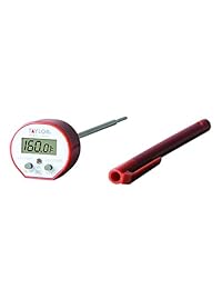 Termómetro de cocina digital impermeable comercial., Rojo