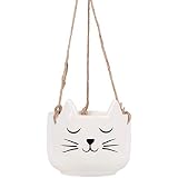 Sass & Belle Mini Fioriera Con Occhi Chiusi: Vaso Bianco Decorativo Per Piante Grasse
