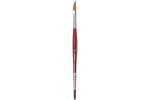 DA VINCI BRUSHES da Vinci Watercolor Series 5587 CosmoTop Spin Paint Brush, Slant Liner Synthetic with Red Handle, Size 10 (5587-10)
