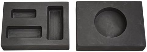 Gold Graphite Ingot Mold 1oz 1/2oz 1/4oz Combo+1oz round