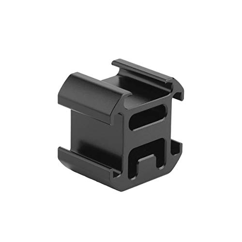 AFVO Aluminium Triple Hot Shoe Camera Mount Adapter Video Accessory Triple Shoe Bracket for Lights, LED Monitors, Microphones, Audio Recorder & Studio Flash Video Camera