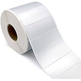 KINGLAKE Waterproof Self-Adhesive Polyester Labels Corrosion Resistance Oil Resistant Sticker Label 1000 PCS Silver Plant Labels