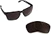 Seek Optics Replacement Sunglass Lenses for Oakley Holbrook - Shatterproof Replace a Scratched or Broken Lens in Existing Frames Black Polarized