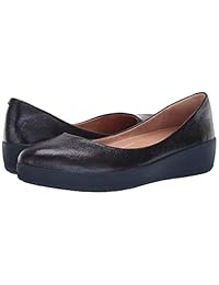 FitFlop Superballerina - Zapatos de ballet para mujer, Azul, 8