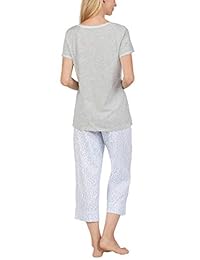 Carole Hochman - Pijama de 3 piezas para mujer - Top, pantalón corto y capri