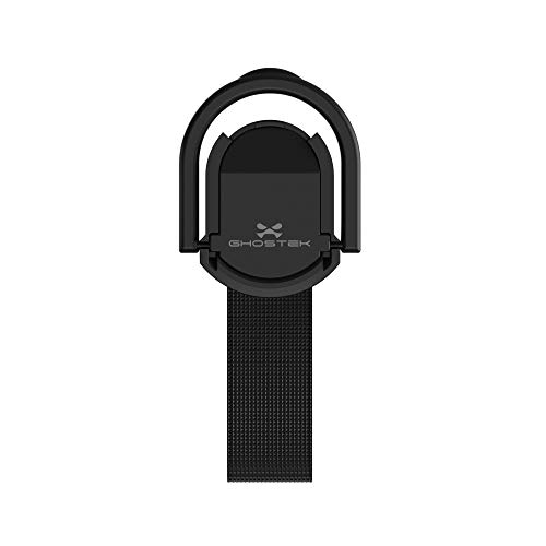 Ghostek Universal Magnetic Finger Holder Strap Grip Metallic Ring Kickstand | Compatible with iPhone X/Xs, Samsung s10 s10 Plus, S9, S8,HTC,LG,Google, Alcatel,OnePlus, Sony, Microsoft | Solid Black - Thumbnail 2