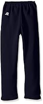 Russell Athletic Big Boys' Youth Dri-Power Fleece Open Bottom Pocket Pant, Navy, Medium