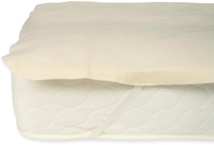 Naturepedic California King Organic Cotton Quilted Mattress Topper with Straps
