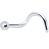 Body Candy 925 Sterling Silver 1.3mm Ball Nose Screw 22 Gauge
