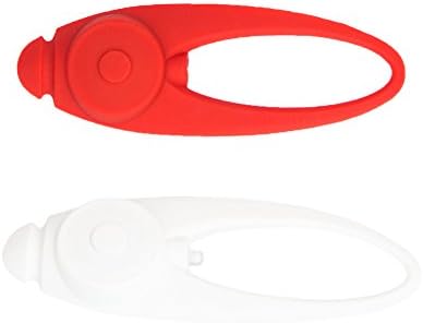 Bike Light Bicycle Light Camping Safety Light Pet Walking Light Buggy Light Warning Light Safty Light Scooter Light Bag Light Dog Light Cycling Light Headlight (White Case White Led+ Red Case Red Led)