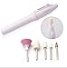 Edtoy Electric Mini Personal Manicure and Pedicure Kit Includes Callus Remover, Nail Buffer & Polisher, and More
