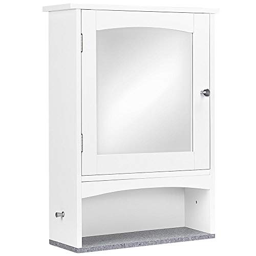 Yaheetech Bathroom Medicine Wall Mounted Mirror Storage