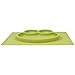 Galaxy 1 Piece Frog Silicone Placemat & Tray, Green