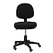 Deisy Dee Computer Office Chair Covers Pure Color Universal Chair Cover Stretch Rotating Chair Slipcovers Cover C091 (Black)