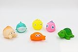 XKX Baby Bathtime Fun!Cute Marine Animal Set Of 6