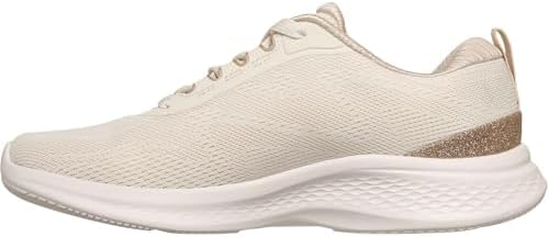 Damen Skech-Lite Pro 2.0 Brilliant Shimmer Turnschuhe, Natural Mesh Gold Trim, 37 EU