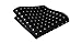 SetSense Men's Polka Dot Jacquard Woven Self Bow Tie Set One Size Black/Silver