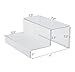 Combination of Life 2 Sets Acrylic 2-Tier Display Riser Shelf for Cabinet Countertops Bathroom Kitchen 7.9x7x3.5 inches