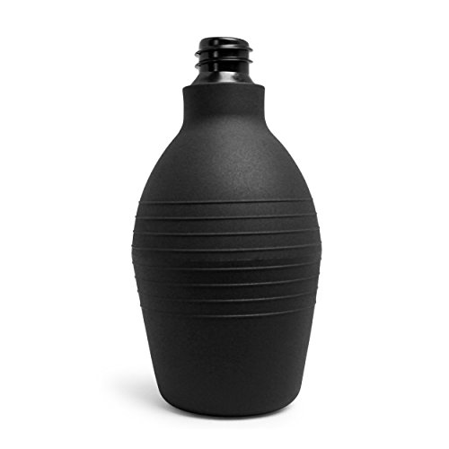 Anal Douche and Enema System by Healthy Vibes (10 oz, Black) Deluxe