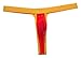 Jaxu Men's Breath Hole Mini Pouch Thong Underwear XL Red