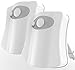 Toilet Night Light, Miatec Motion Activated Toilet Night Light, Two Modes with 8 Color Changing - Sensor LED Washroom Night Light - Fits Any Toilet, 2 Pack