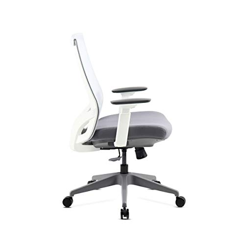 Mc-Haus-Vulcano-Sedia-Ergonomica-Ufficio-Ufficio-Colore-Bianco-PVC-70-x-35-x-64