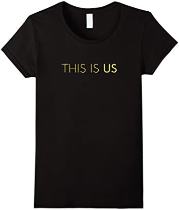 Womens This is US Fan Novelty Souvenir T-shirt Small Black