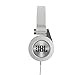 JBL E30 White High-Performance On-Ear Headphones with JBL Pure Bass and DJ-Pivot Ear Cup, White