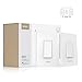 MOES 3-Way Smart Switch Neutral Wire Needed, 2.4GHz Wi-Fi Light Switch Works with Smart Life/Tuya APP, Alexa and Google Home, No Hub Required, White(2 Pack)