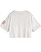 SweatyRocks Women's Letter Print Crop Tops Summer Short Sleeve T-Shirt White M