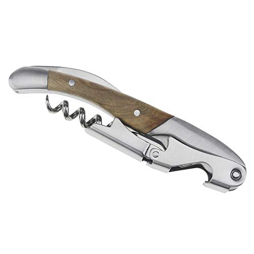 Dealight Waiters Corkscrew - Premium Rosewood All-in-one Corkscrew, Bottle Opener and Foil Cutter