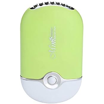 YIMART Portable Rechargeable Electric Bladeless USB Mini Air Conditioning Refrigeration Blower Dryer Fan for Eyelash Extension (Green)