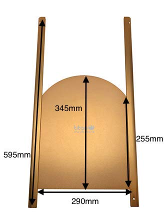 Elite gebogenes Metallschiebetür für Hühnerhäuser Titan – Bild 3