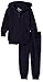 American Hawk Big Boys' Fleece Hoodie and Pants Jog Set, Navy, 10/12
