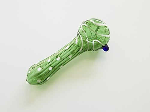 5" Multicolor Thick Glass - Made in USA (Green)