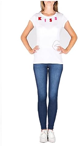 Iphoria Womens T-shirt Kiss White