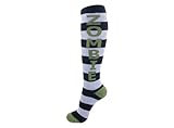 Gumball Poodle Unisex Zombie Retro Knee High Dress Socks-1 size fits most-Black/Grey/Olive Drab