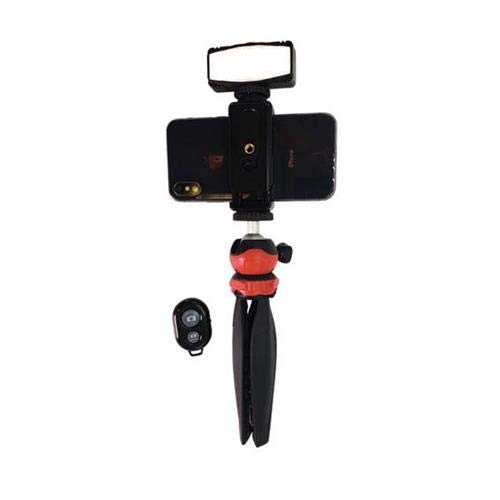 DLC Gizmo Mini Tripod LED Traveler Kit Smartphones Digital Cameras