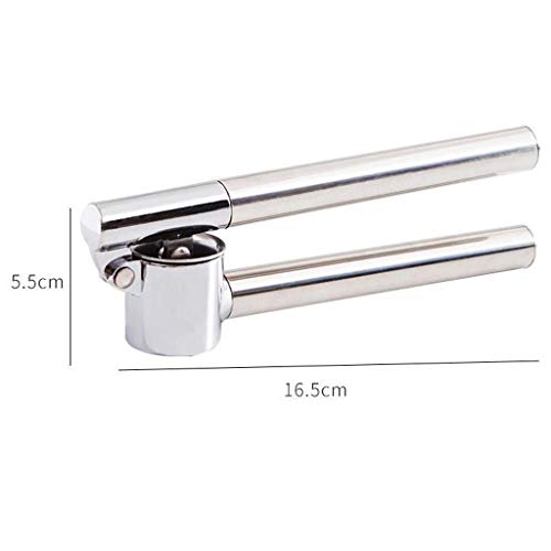 SMALLE ◕‿◕ Garlic Press Stainless Steel, Home Kitchen Tool Improved Version Garlic Press Stainless Steel