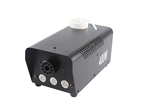 Led Fog Machine,400w Smoke Machine, With 3x1w Bule Led,Wireless Remote Control,Use For Disco, Ballroom, KTV, Bar,Club, Party, Wedding - Thumbnail 2