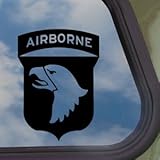 101st Airborne Screaming Eagles WWII Black Decal Sticker
