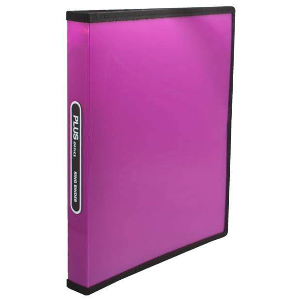 Plus Office Folder PP Plus A4 4A/25 Fuchsia Stripe