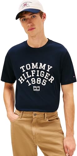 Herren T-Shirt Kurzarm Archive mit großem Logo, Blau (Desert Sky), XS