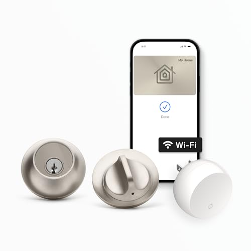 Level Lock+ WiFi Deadbolt Smart Lock - World's Smallest Smart Lock Plus Apple H…