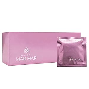 Maison Mar Mar Derrière Wipes for Women, 30 Individually Wrapped Luxury Feminine Flushable Wet Wipes for Travel…