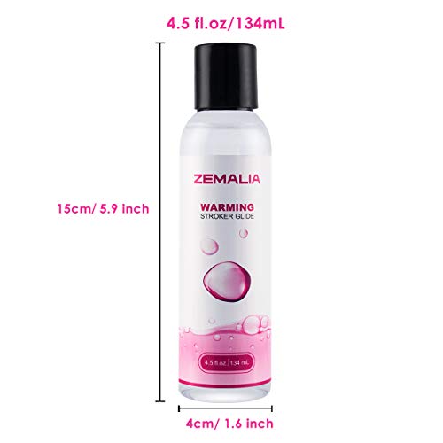 ZEMALIA Lube for Women Water Based Lubricant Personal Lubricants Warming Glide Suitable for Sensitive Skin Made in USA 4.5OZ - Thumbnail 7